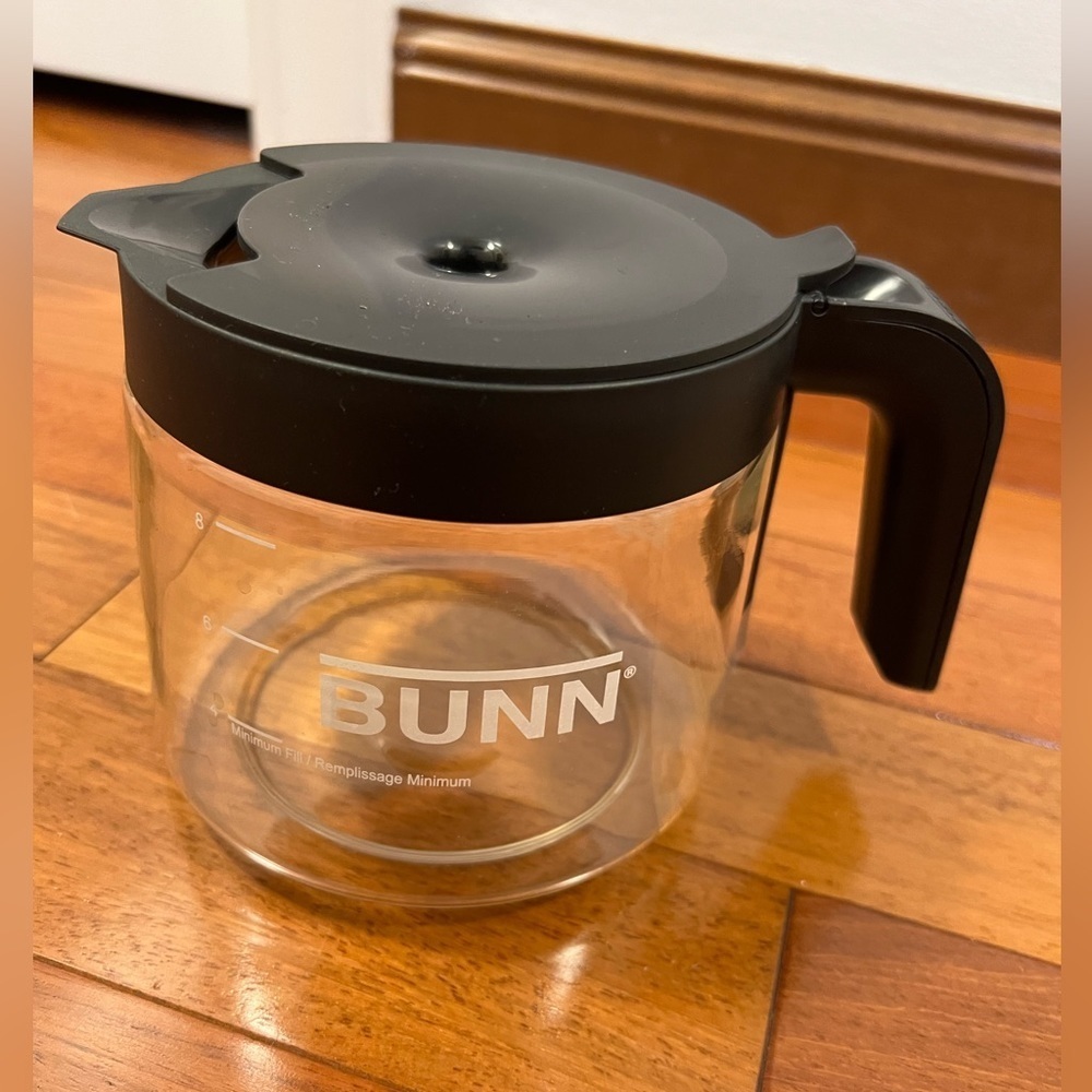 Bunn Coffee Maker 8 Cup Original Replacement Pot Carafe Decanter Black Lid